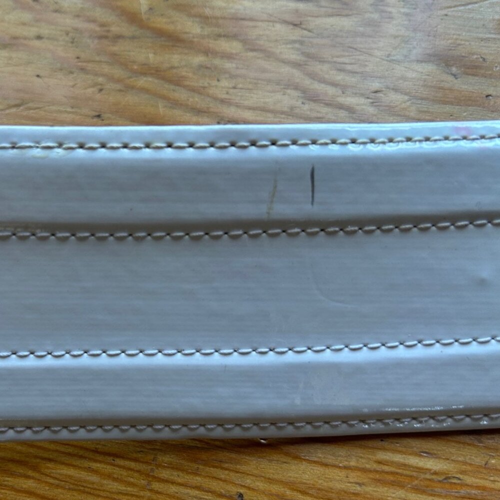 ACCEPTING ALL REASONABLE OFFERS! Ralph Lauren White Wide Leather Waist Belt - Picture 11 of 13